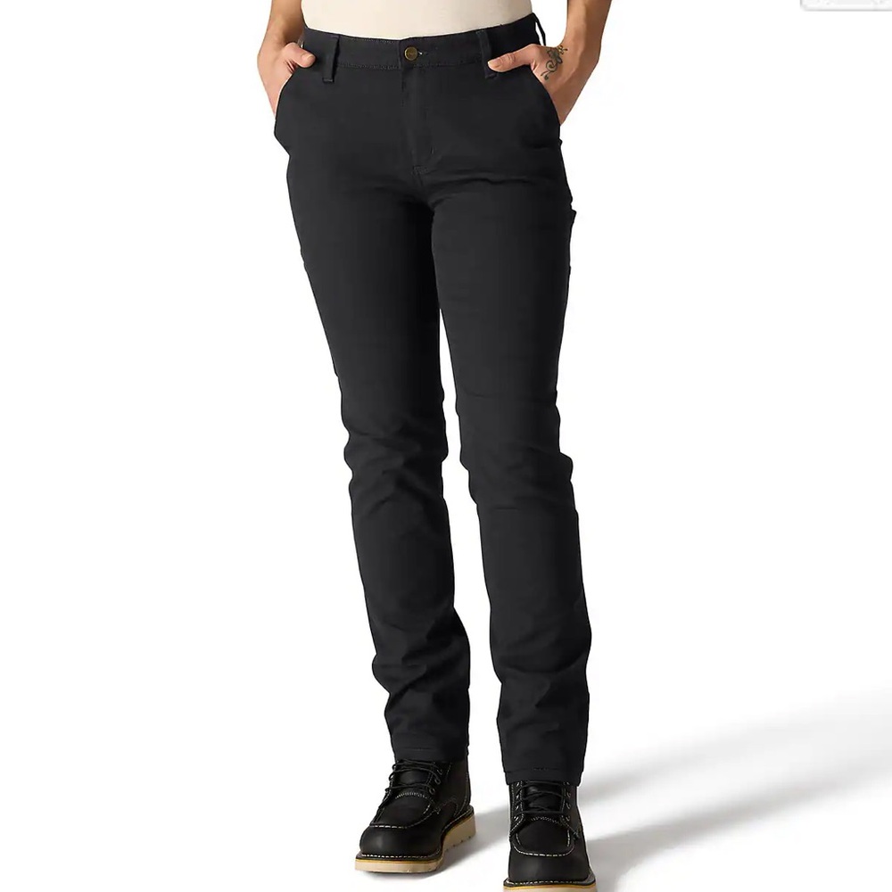Carrhartt The Essential Ashland Pant Black Work Women’s Pockets Relaxed Fit 10